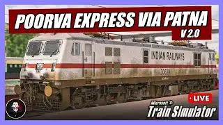 MSTS 🔴 Live | (Part-2) 12303 Poorva Express Live : Howrah to New Delhi | Like & Subscribe