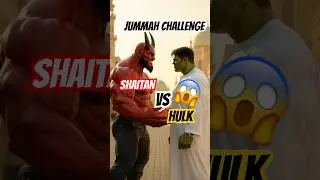 Hulk Chose Namz Over Shaitan 😱 #muslim #hulk #vs #shaitan #jummamubarak #allah #namaz #viralshorts