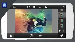 Ps Touch | Abstract Effect | Photoshop Touch tutorial (mobile)