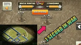 Clasher indo vs indo ! One Second In war . Mafia Rantau vs 3 Pandawa