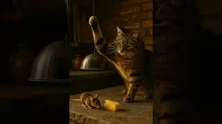 Almost&hellip; or Not? 😹#MouseChase #AnimalShorts #PetVideo #funnypets #catvsmouse #cutecat