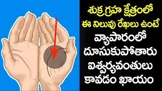 శుక్ర గ్రహ క్షేత్రంలో ఈ నిలువు రేఖలు ఉంటే వ్యాపారంలో దూసుకుపోతారు | aiswarya rekha astrology telugu