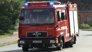 [Brand bei Pflanzenz&uuml;chter] Einsatzfahrten Feuerwehren Amt Wittensee + JUH Rendsburg