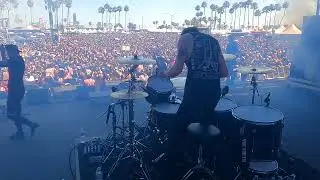 2.0 + What's Left of Me (live drum cam) // blessthefall // Warped Tour Festival Long Beach 2025