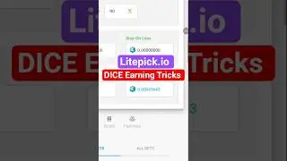 Litepick.io DICE FAST EARNING STRATEGY| Dice Fast EARNING Tricks| Litecoin Earning| Mine game| Ltc