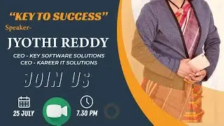 Key to Success by Jyothi Reddy (CEO, Key Software Solution Inc, Phoenix, USA)