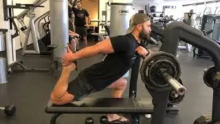 Right Hip Flexor Stretch Chest Supported