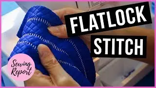 How To: Basic Three-Thread Flatlock Stitch / Hem on Brother 1034D Serger | SEWING REPORT