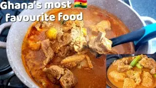 Tastiest Goat meat light soup|best pepper soup+ local fufu. Ghana special chop bar soup