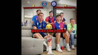 Barca fans will support Inter today😅 #barcelona #fans #inter #psg #ucl