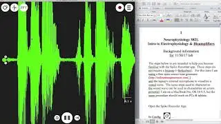 BIO582L Supplement: How to use the Spike Recorder app to measure the time between two events.