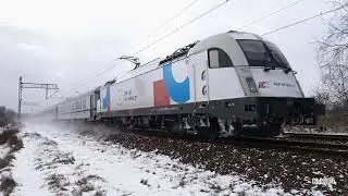 Katowice Szopienice - Pociągi PKP IC zimą | IC Sobieski, Silesia, Bathory, Bolko, TLK Chemik