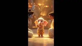 Baby Ganesha&rsquo;s Namaste to His Parents | Divine Family Moment 🐘🙏
