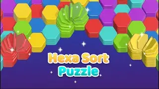 Hexa Sort Color Brain Puzzle Stack Colour Game Walkthrough & Solutions. Can you solve it?