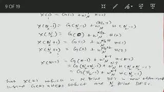 Fast Fourier Transforms: Decimation in time algorithm.