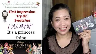 Disney x Colourpop It's a princess thing palette Try on| Swatches| First Impression (Singapore)