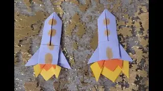 Origami Rocket 🚀 | Easy Paper Rocket for Kids #Origami #DIY #PaperCraft (Origami raketa)