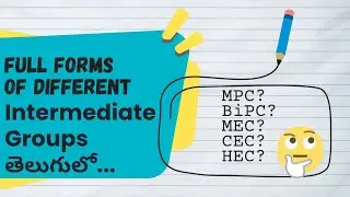 Fullforms of different Intermediate Groups | groups in inter 📒 #fullform #intermediate #education