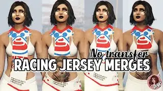 *CROOKED COP MERGE PATCHED* GTA5 | Racing Jersey Female Glitched Outfits (No Transfer)