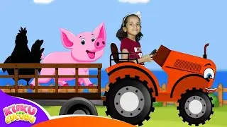 Трактор Песня и Пазлы Животных 🚜 Угадай Животных Фермы | Детская Песня - Куку и Кукуду