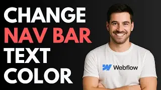Как изменить цвет текста в панели навигации Webflow [КРАТКОЕ РУКОВОДСТВО]
