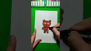 How to draw Tim, the Minion's Bob bear 🐻💛 #minions #drawing #art #tutorial #funny #cartoon #movie