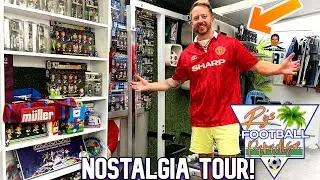 My FOOTBALL PARADISE - ManCave Home Gym & 90s Footy Nostalgia TOUR!