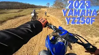 Test riding the 2023 Yamaha YZ250F Crow Canyon!