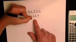 GED Math Test 2014 - Median of Data Set Tutorial