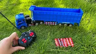 Unboxing RC transport pallet truck, RC formula drift racing car, RC fire ladder truck, 3D gear train