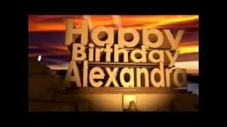 Happy Birthday Alexandra