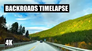 Norwegian Backroads: 5 Hour Drive In 15 Minutes | Timelapse | 4K