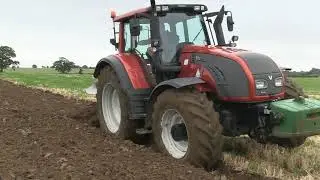 VALTRA T202 AND GREGOIRE-BESSON FIVE FURROW PLOUGH