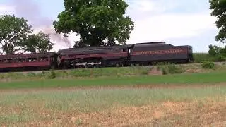 N&W J 611 & M 475 - Black Horse Rd/Strasburg Rail Road, PA With Whistle Echo - May 27, 2023