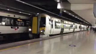 387116 leaves platform B, London St Pancras
