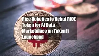 Rice Robotics to Debut RICE Token for AI Data Marketplace on TokenFi Launchpad