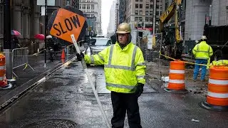 Construction Labor Work in NYC | Safety First on the Job / USA 2026 / NEW YORK 