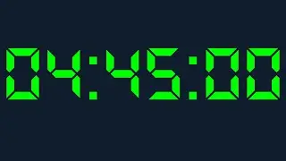 4 hour 45 minutes Timer Digital Countdown Digital