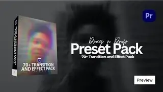 70+ Premiere Pro Presets & Transitions | Drag & Drop Effect Pack for Smooth Editing