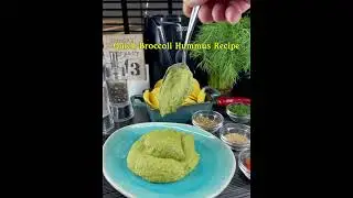 Quick Broccoli Hummus Recipe. #discover how to make a vibrant, flavorful #broccoli #hummus in 15 min