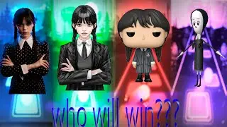 WEDNESDAY ADDAMS vs WEDNESDAY CARTOON MEME vs CUTE CAT WEDNESDAY vs WEDNESDAY - Tiles Hop EDM rush