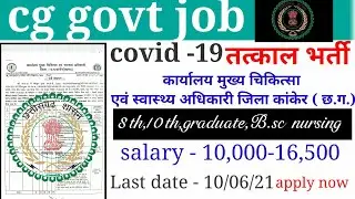 cg govt job vacancy 2021/cg govt job vacancy/govt jobs/2021/Bhumika ki sarkari naukari