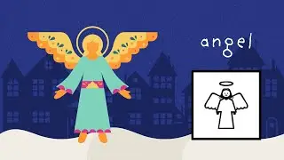 Adfent Makaton 2025 Diwrnod 20: Angel- Makaton Advent 2025 Day 20: Angel