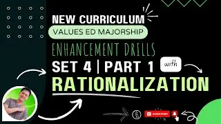Part 1 | Set 4 Values Ed Drills with RATIONALIZATION | Values Ed Majorship Drills | LET Reviewers