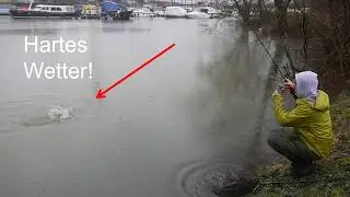 Angeln bei Sturm und Regen!