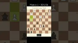 Daily Chess Puzzle &bull; Mate in 1 &bull; 30/1/26 #chess #puzzle #shunsquare