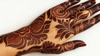 Latest Bold Dubai Leaves Mehndi Design ❣️ Step by Step Trending Bold Leafy Mehndi Henna Design