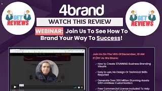 4Brand Details Review Video | Business Branding Webinar | How To Attended 4brand Webinar