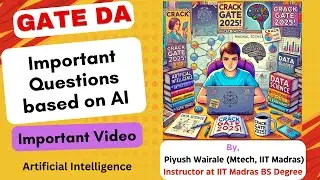 Important Questions based on AI for GATE DA 2025 exam | GATE Data Science and AI |  #gateda  #gate