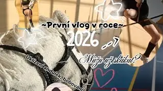 PRVNÍ VLOG V ROCE 2026😍/poklizeni andulek, bobování.. 
